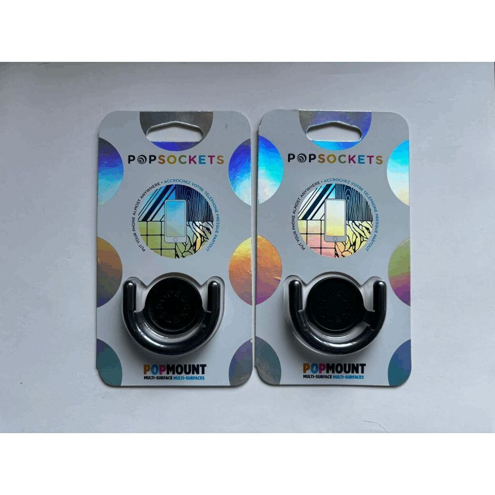 Popsockets Pop-Mount Multi Surface Stick On Phone Mount Lot of 2